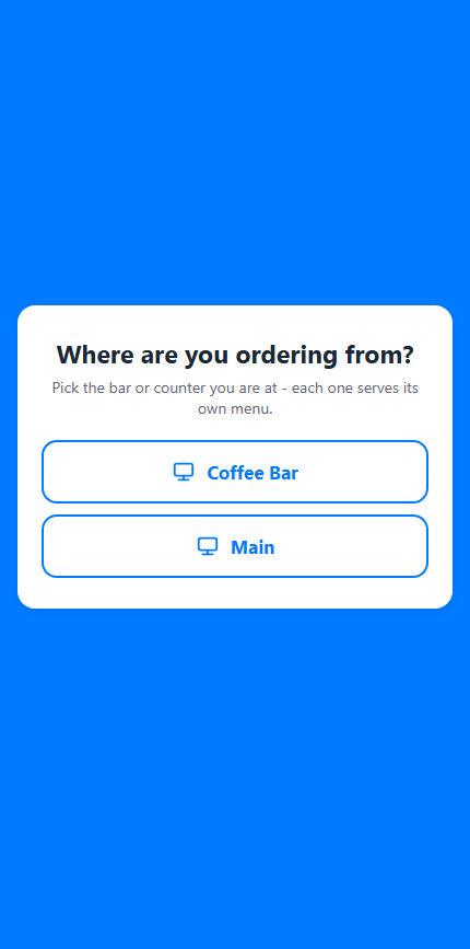 The Same Live Menu screenshot