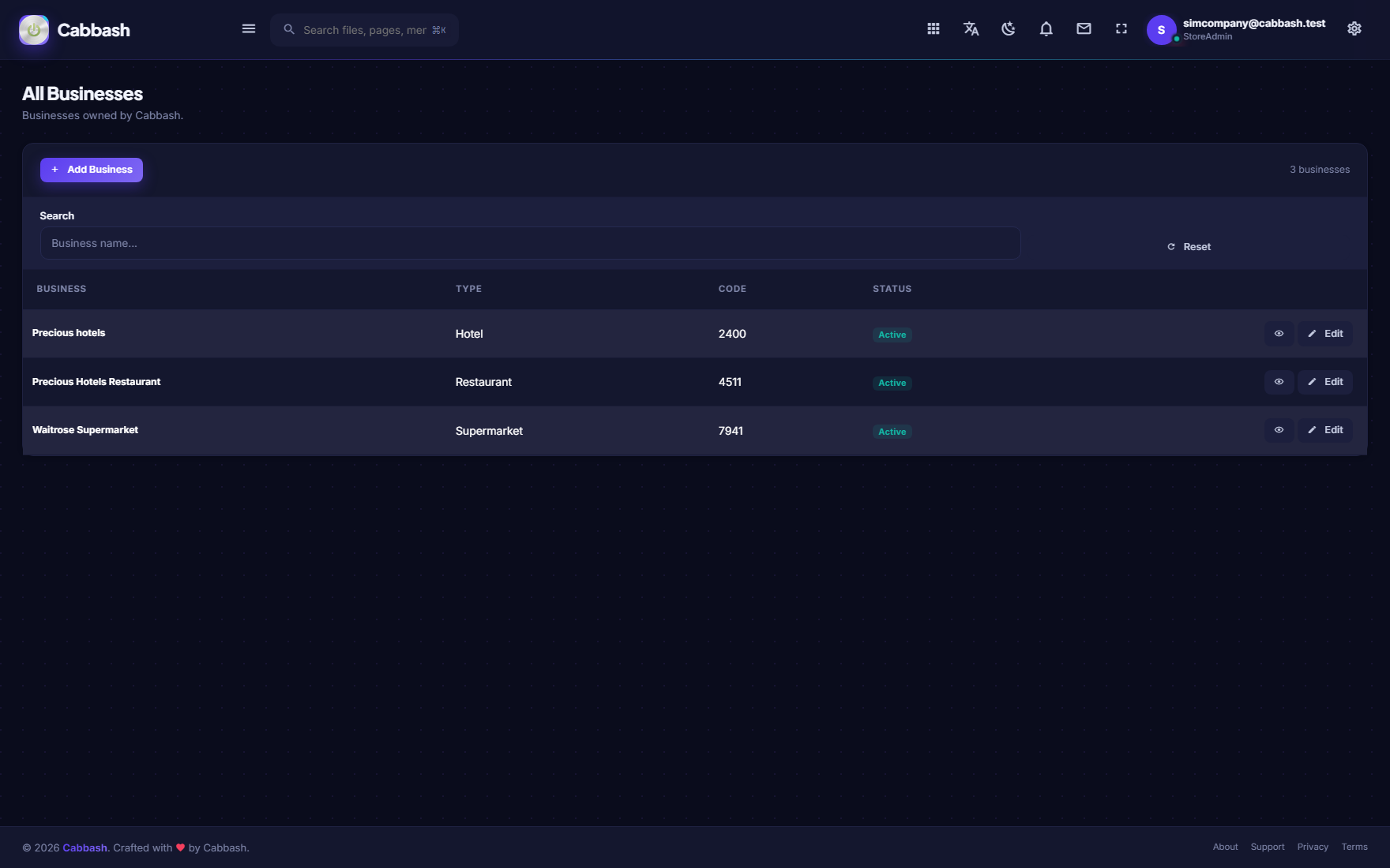 Every Business screenshot