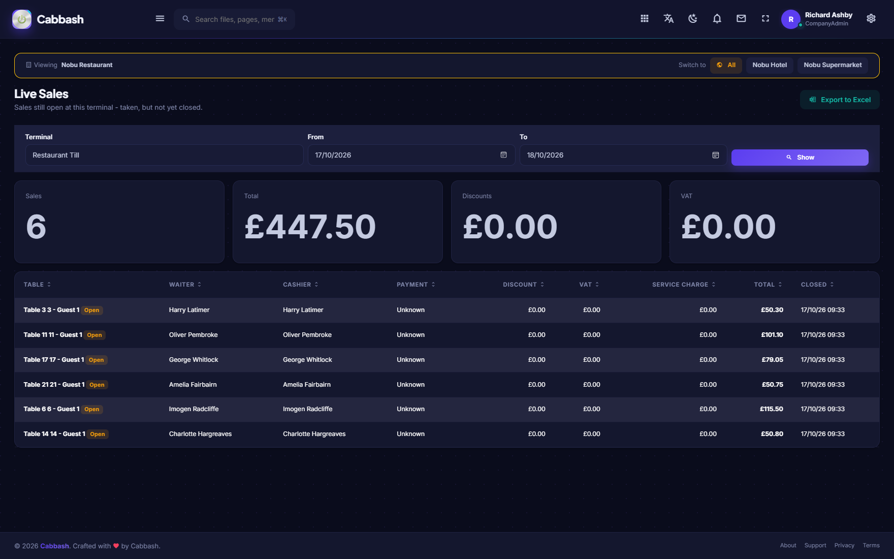 Live Sales screenshot