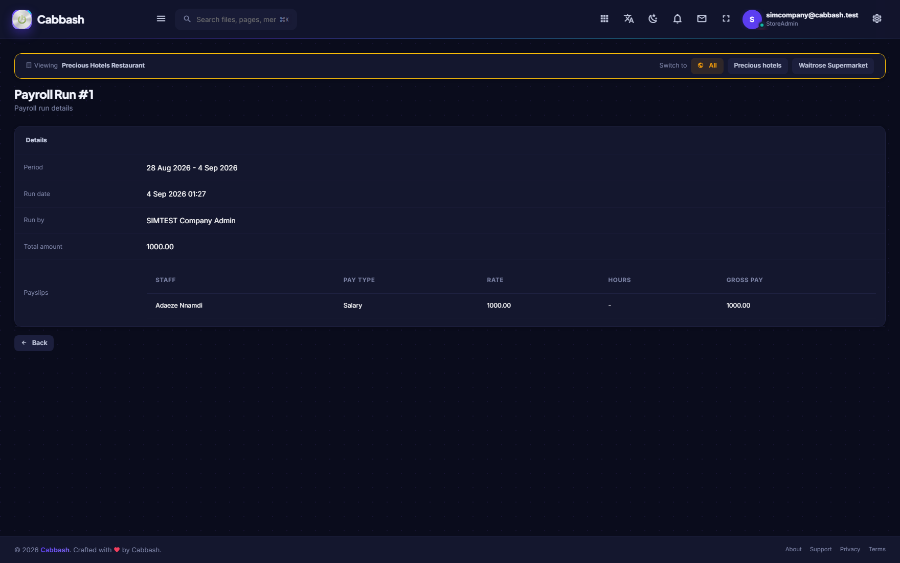 What Was Paid screenshot
