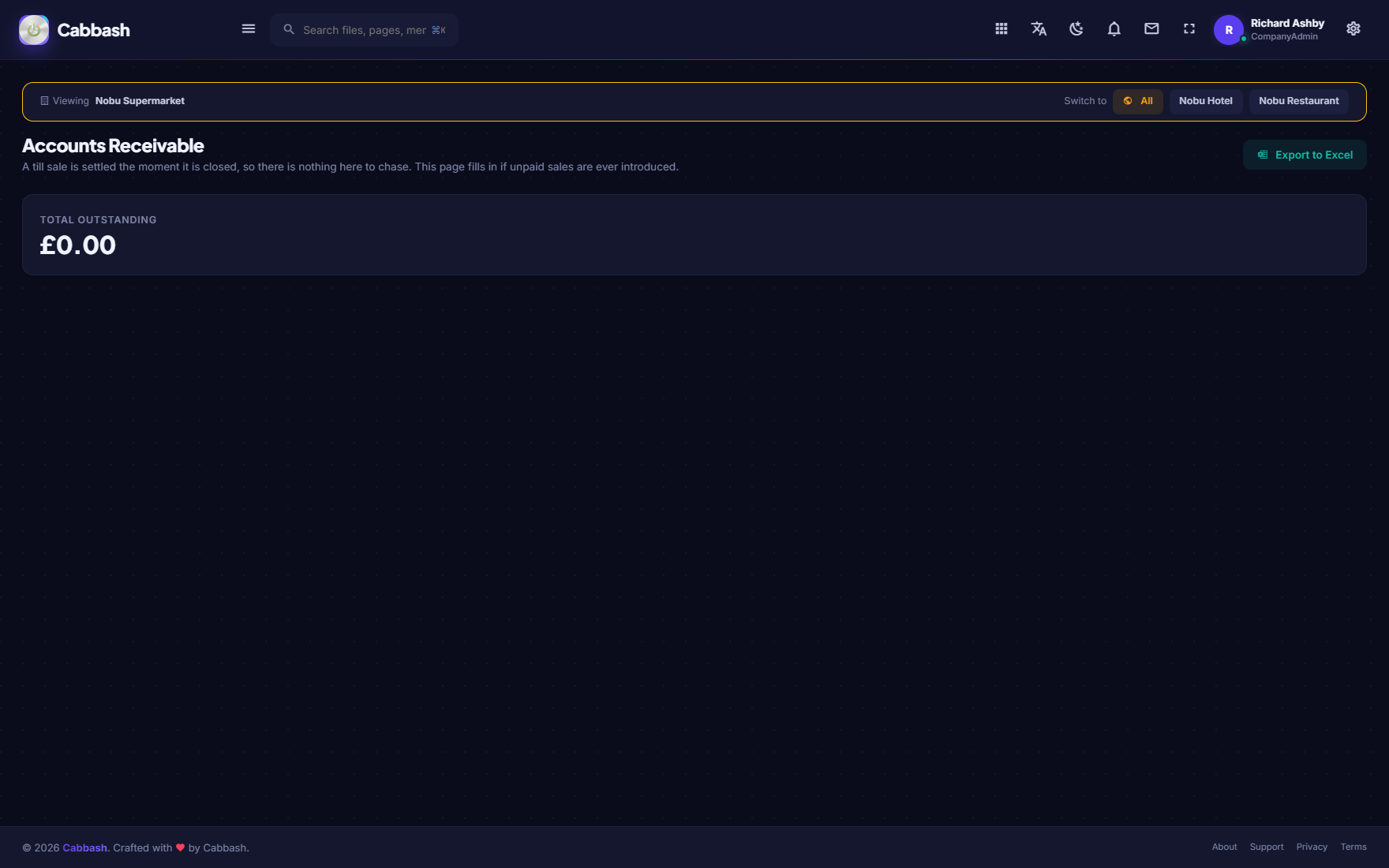 Accounts Receivable screenshot