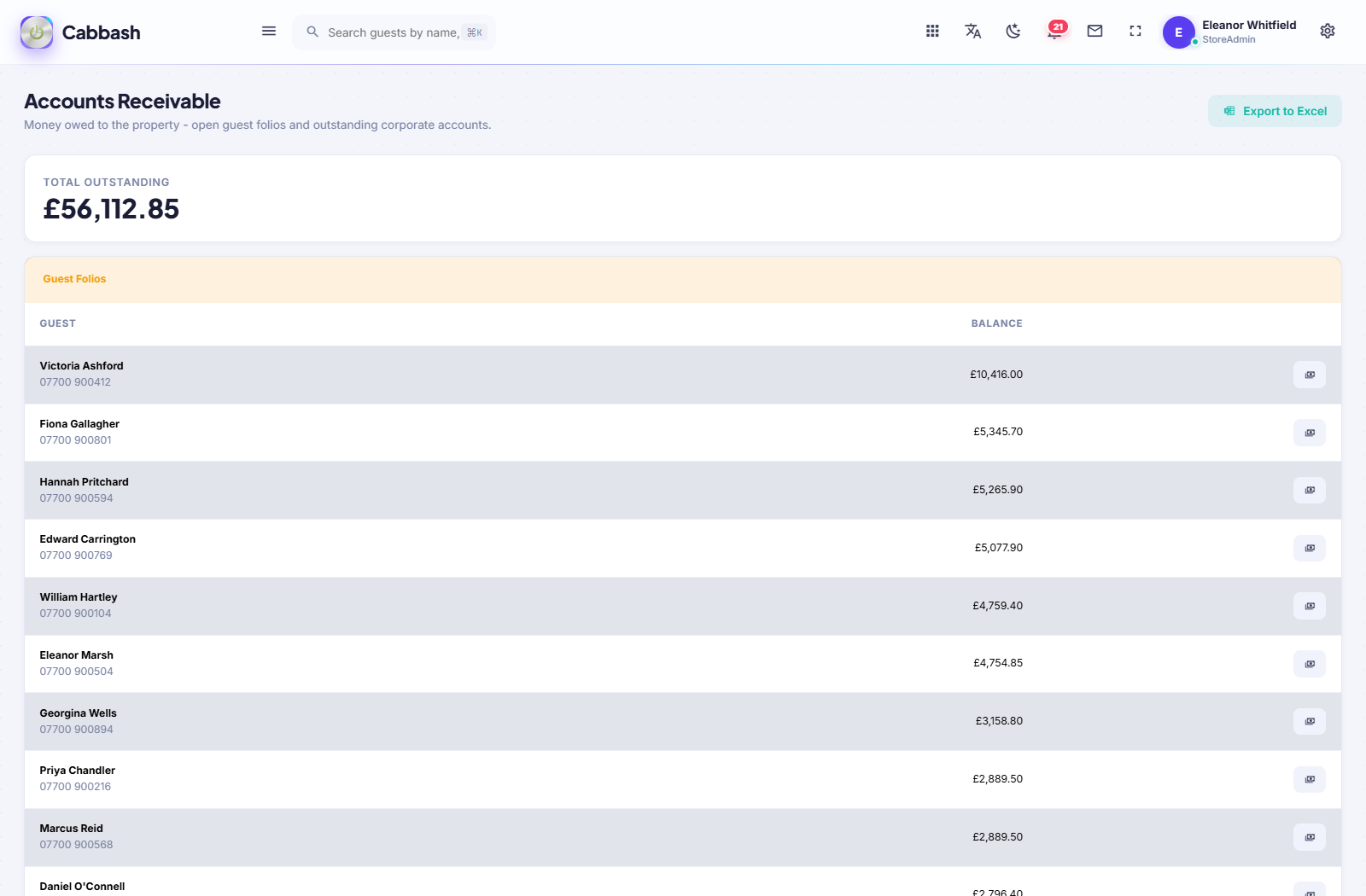 Accounts Receivable screenshot
