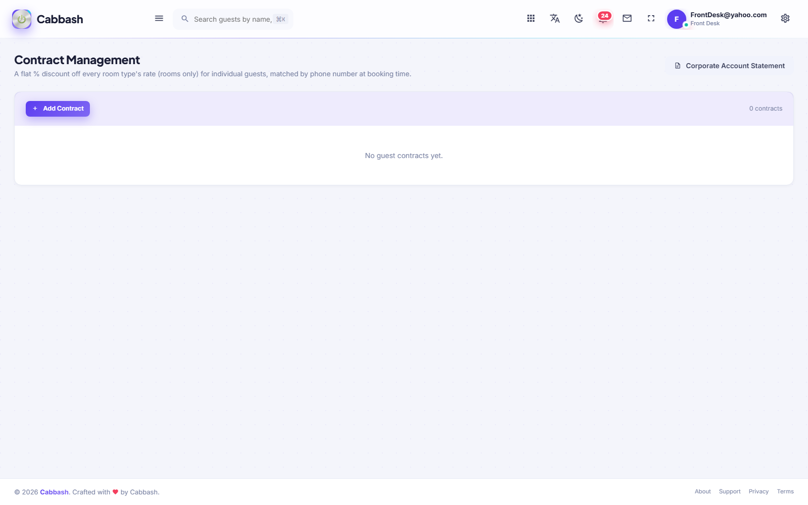 Corporate Contracts screenshot