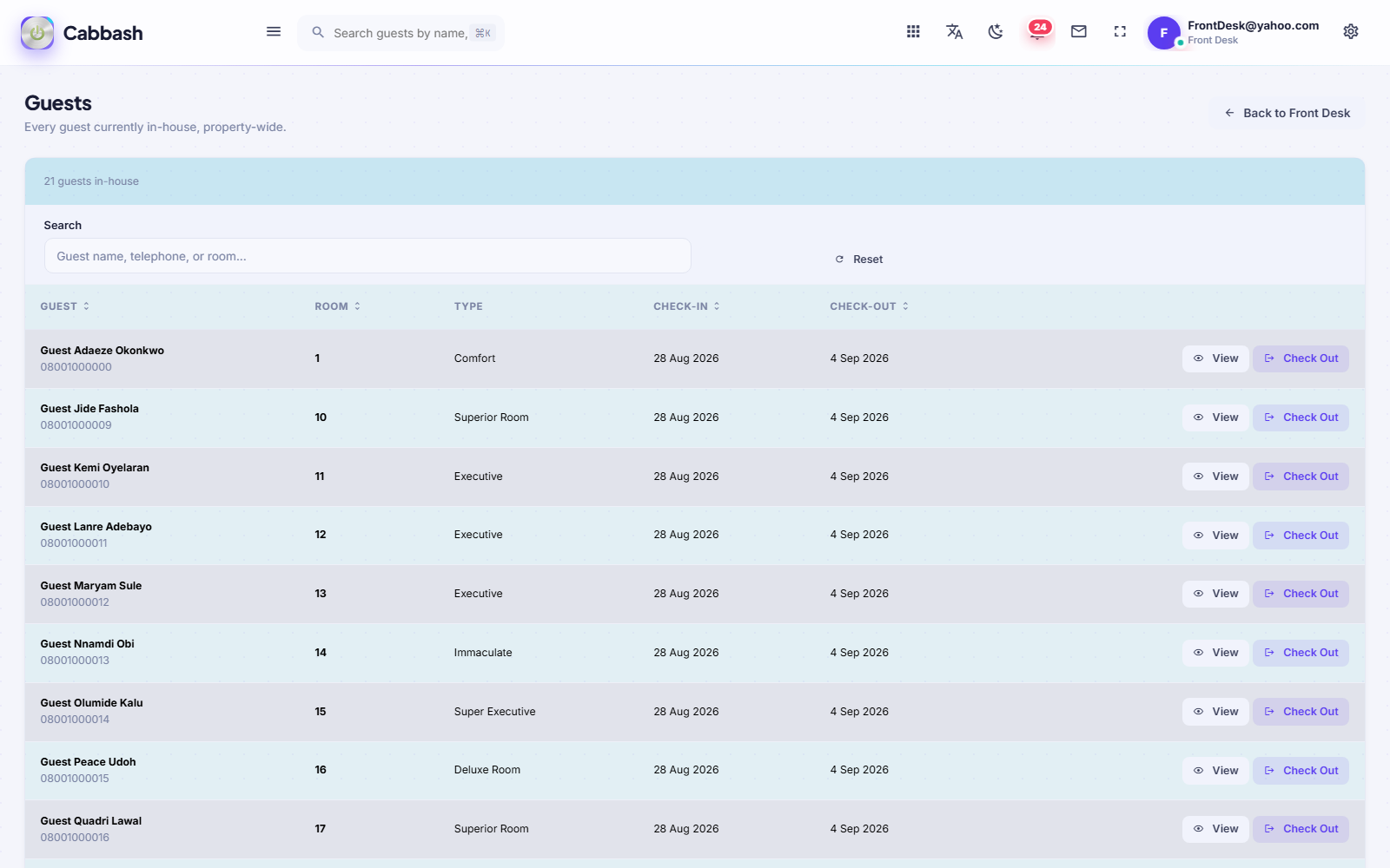 In-House Guests screenshot