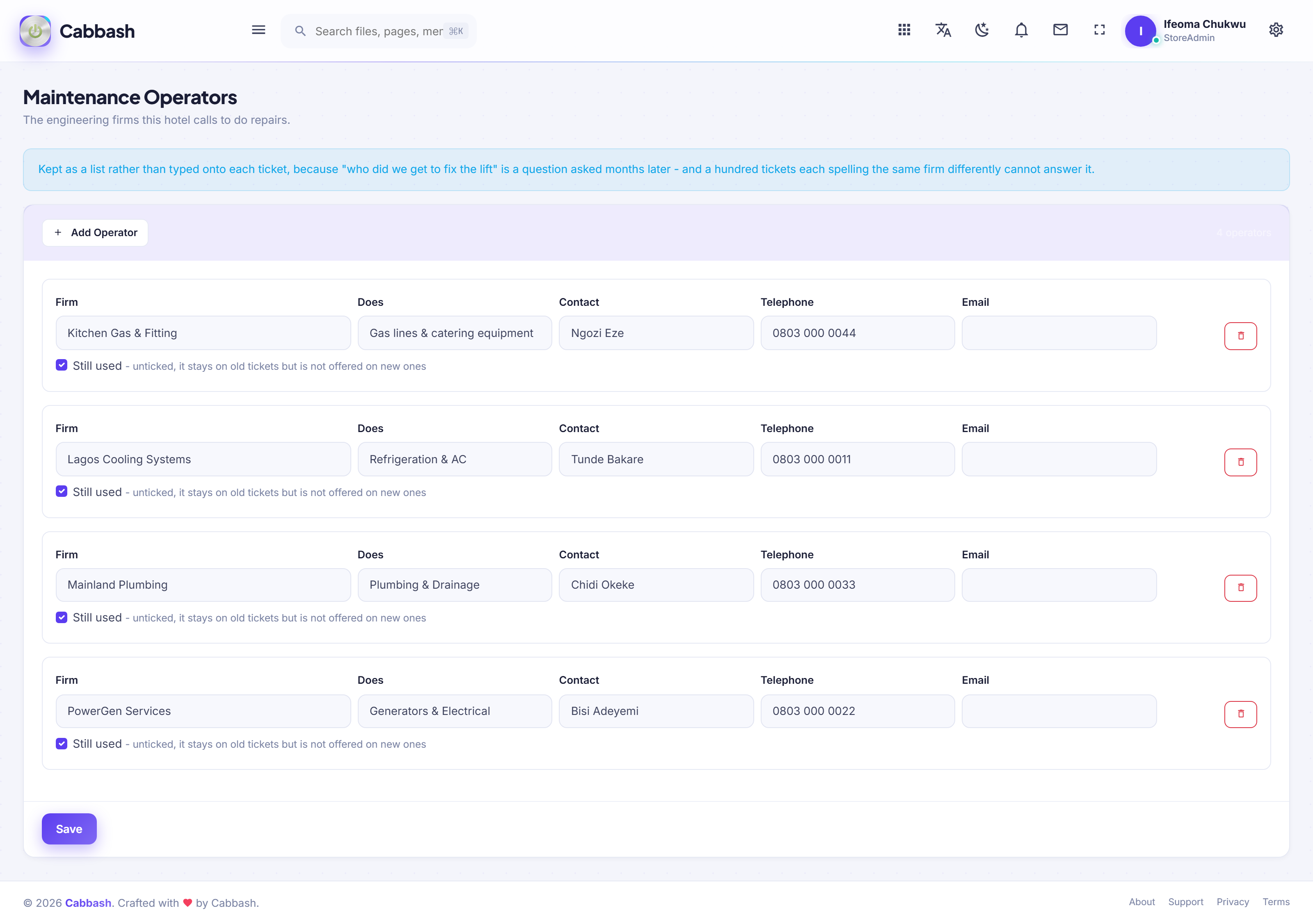 Your Engineering Firms screenshot