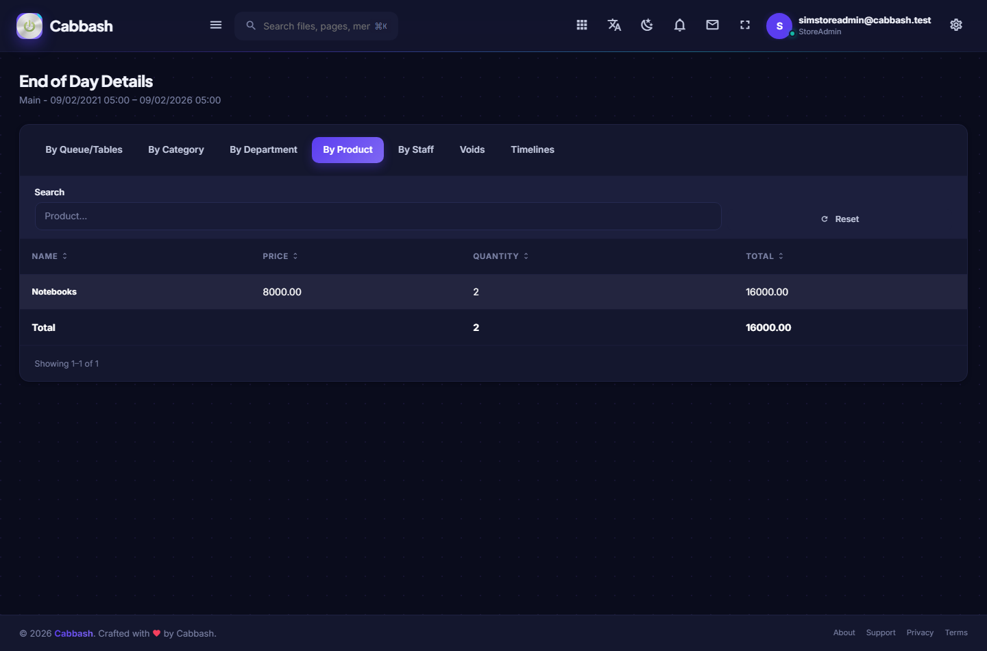By Product screenshot
