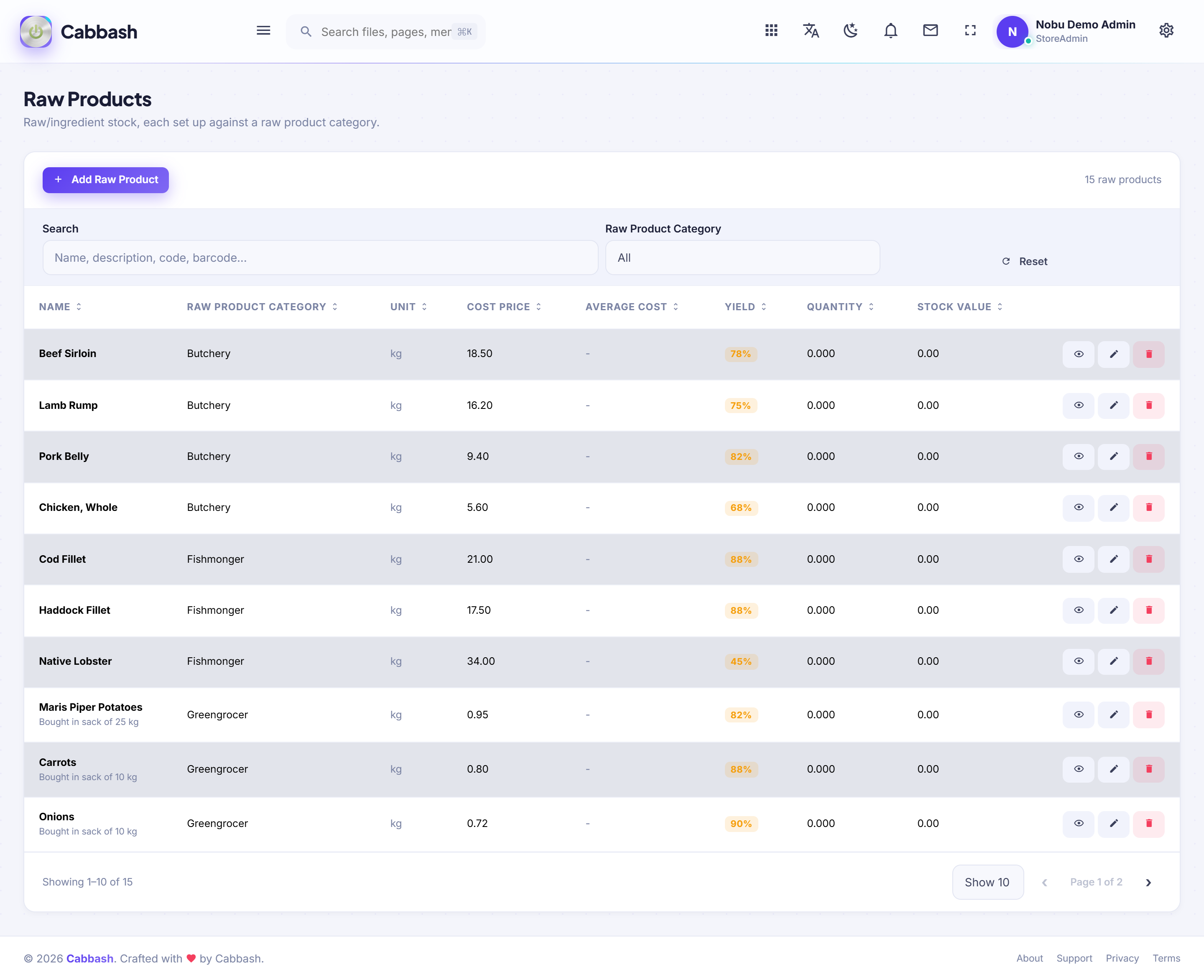 Setting An Ingredient Up screenshot