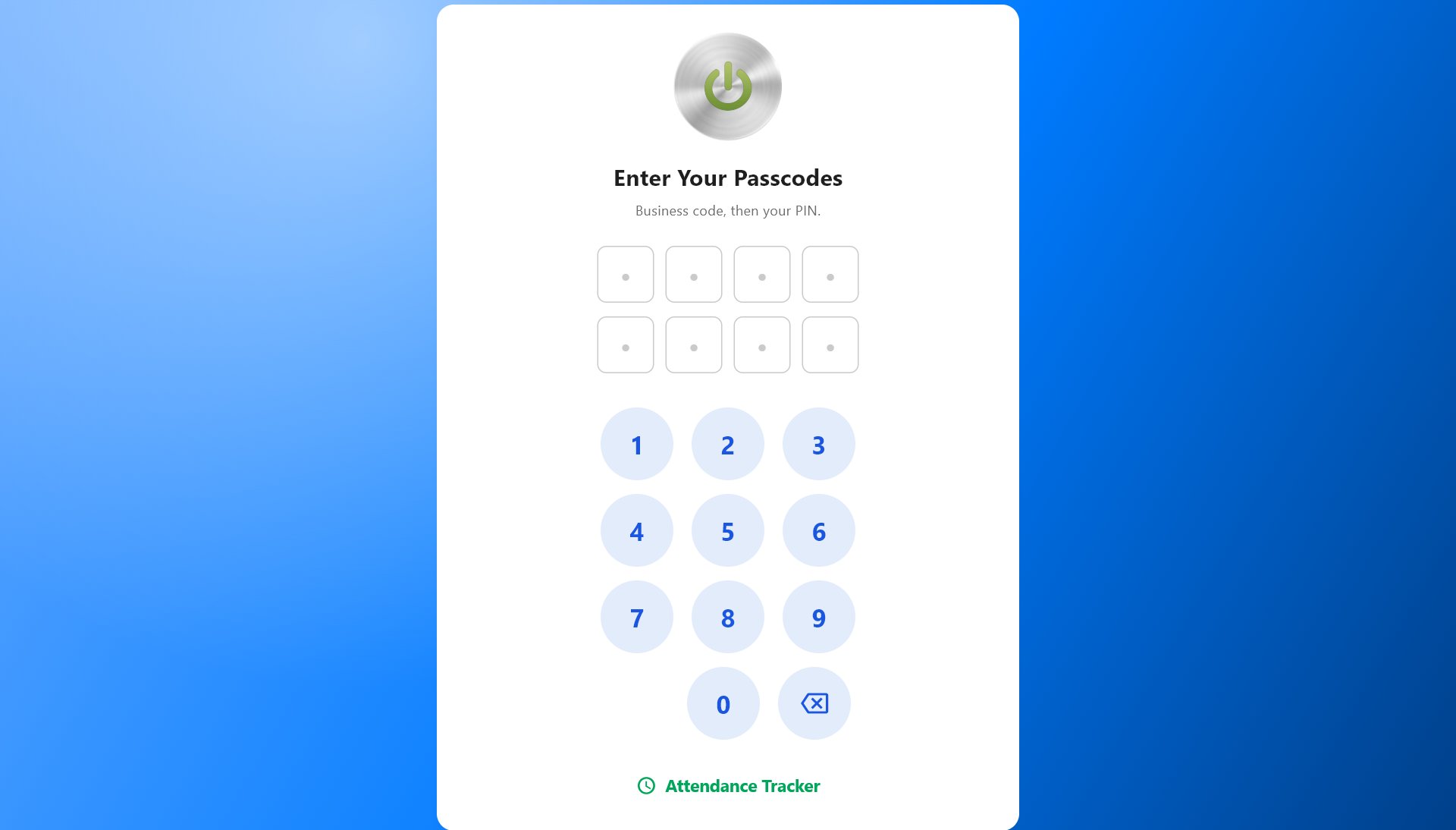 Sign In From The Keyboard screenshot