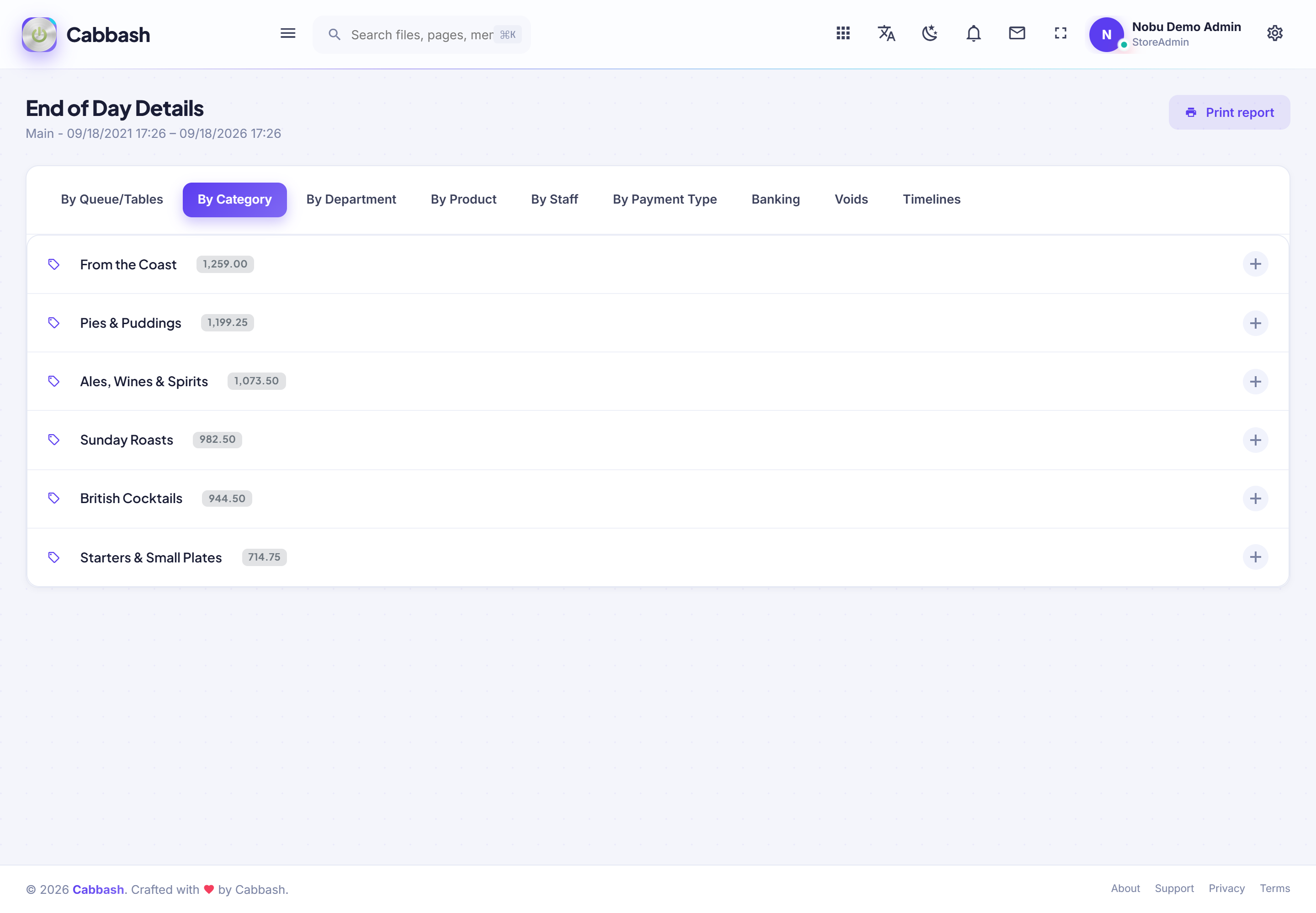 By Category screenshot