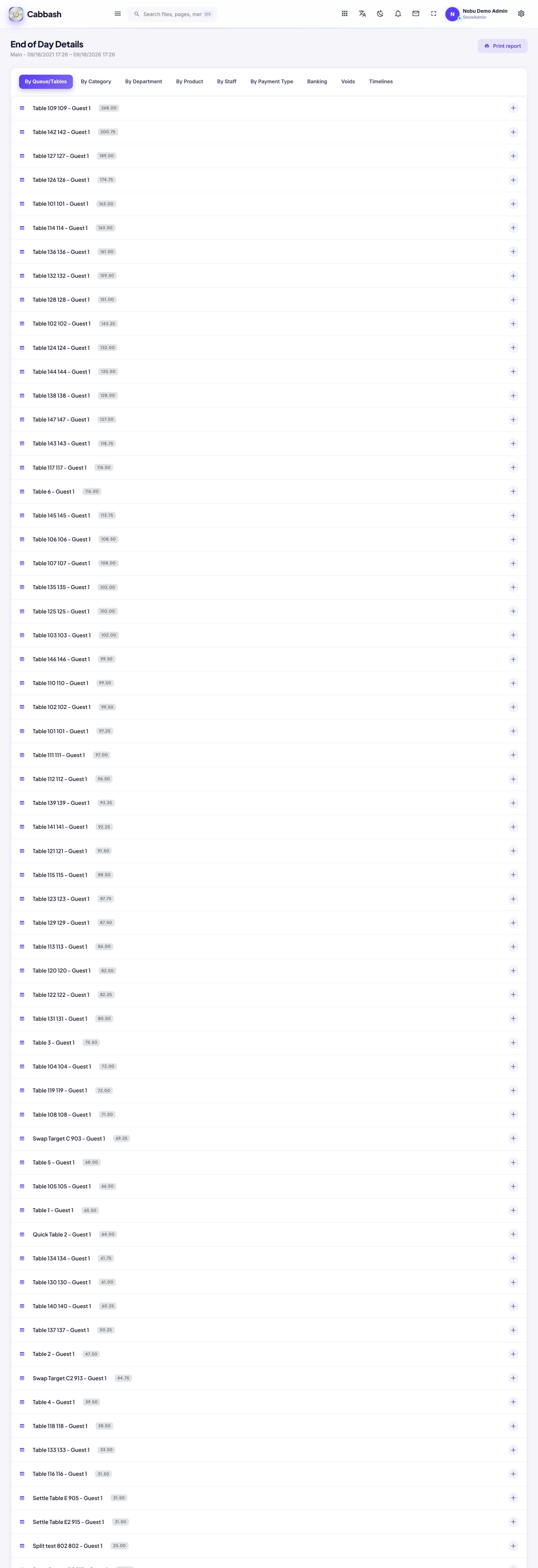 By Payment Type screenshot
