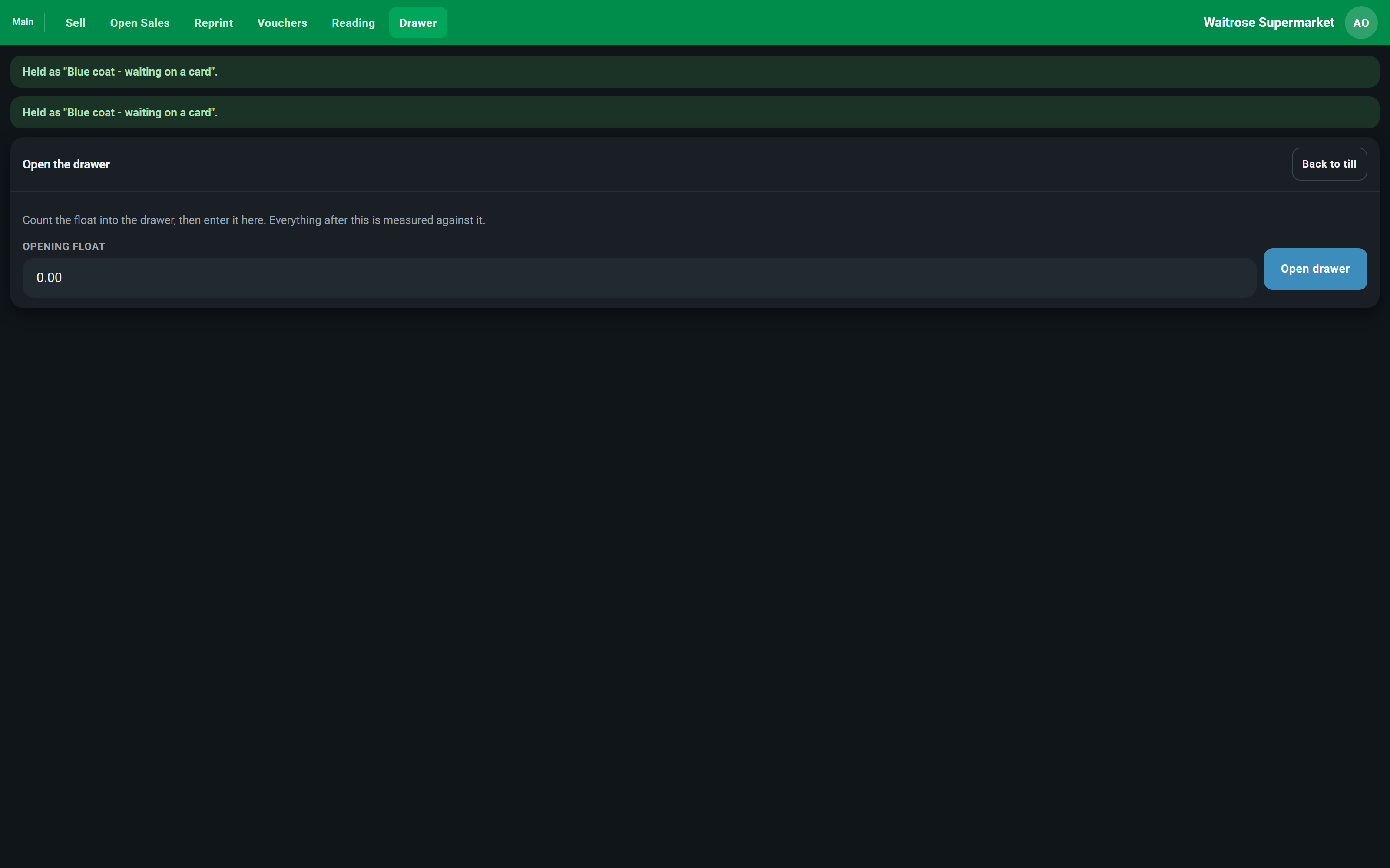 The Drawer, Accounted For screenshot